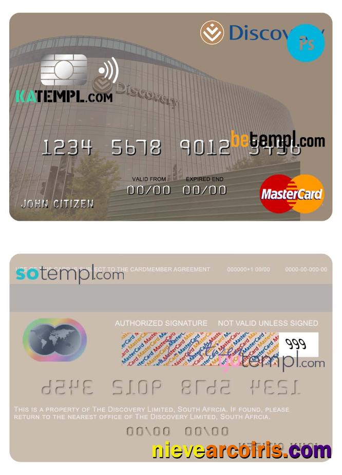 South Africa Discovery Limited mastercard credit card